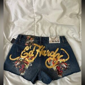 Ed Hardy Jean Shorts